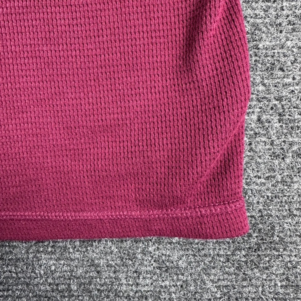 Polo Ralph Lauren Thermal Shirt Mens 2XL XXL Burgundy Waffle Knit Sleepwear Top - Picture 8 of 15